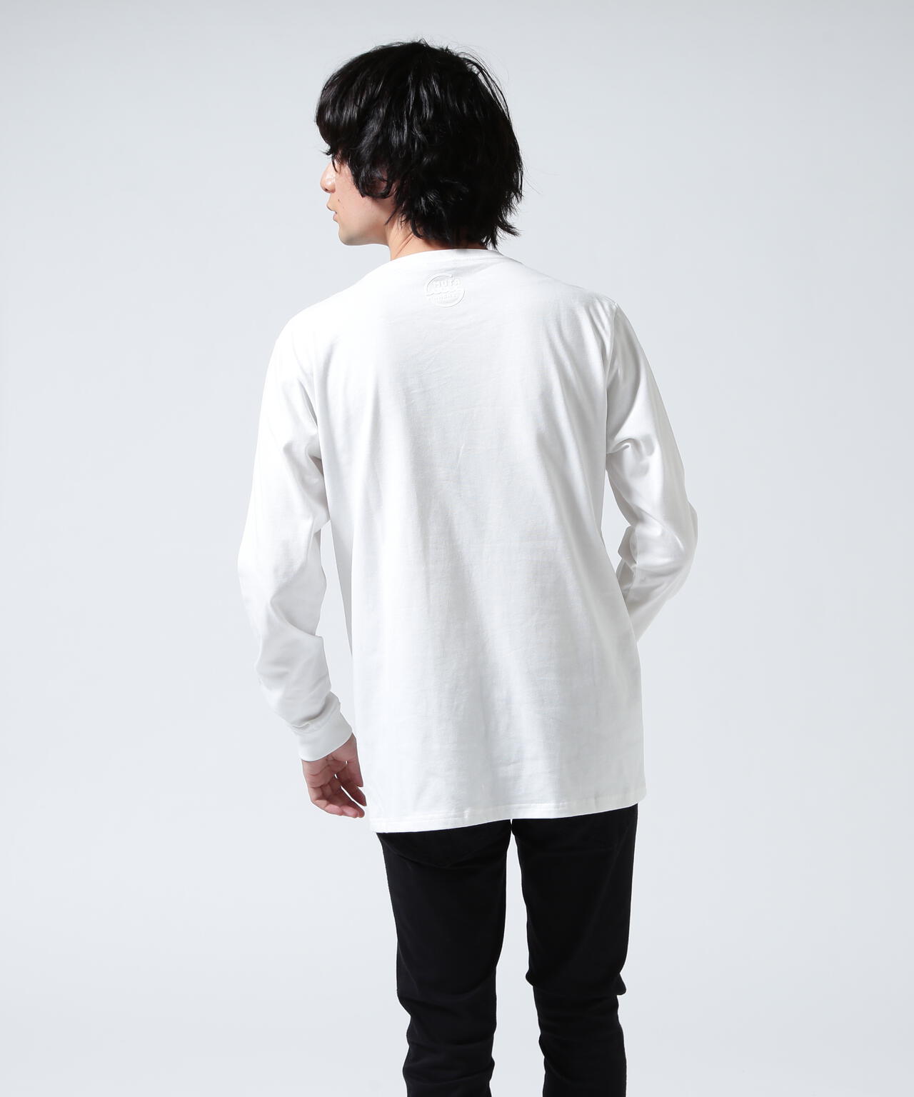 muta MARINE/ムータ マリン/別注 Three America Heart LS TEE | ROYAL