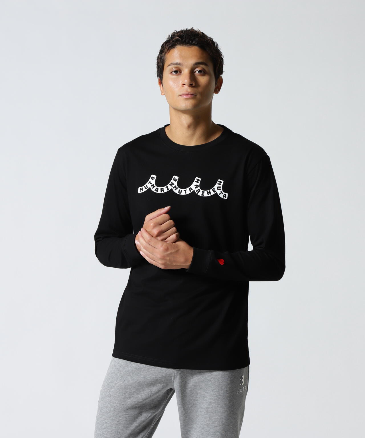 ロイヤルフラッシュ　ｍｕｔａ　ＭＡＲＩＮＥ　ムータ　マリン　ビッグロゴ　ロンT muta MARINE/ムータ マリン/別注 WAVE CREW KNIT | ROYAL FLASH