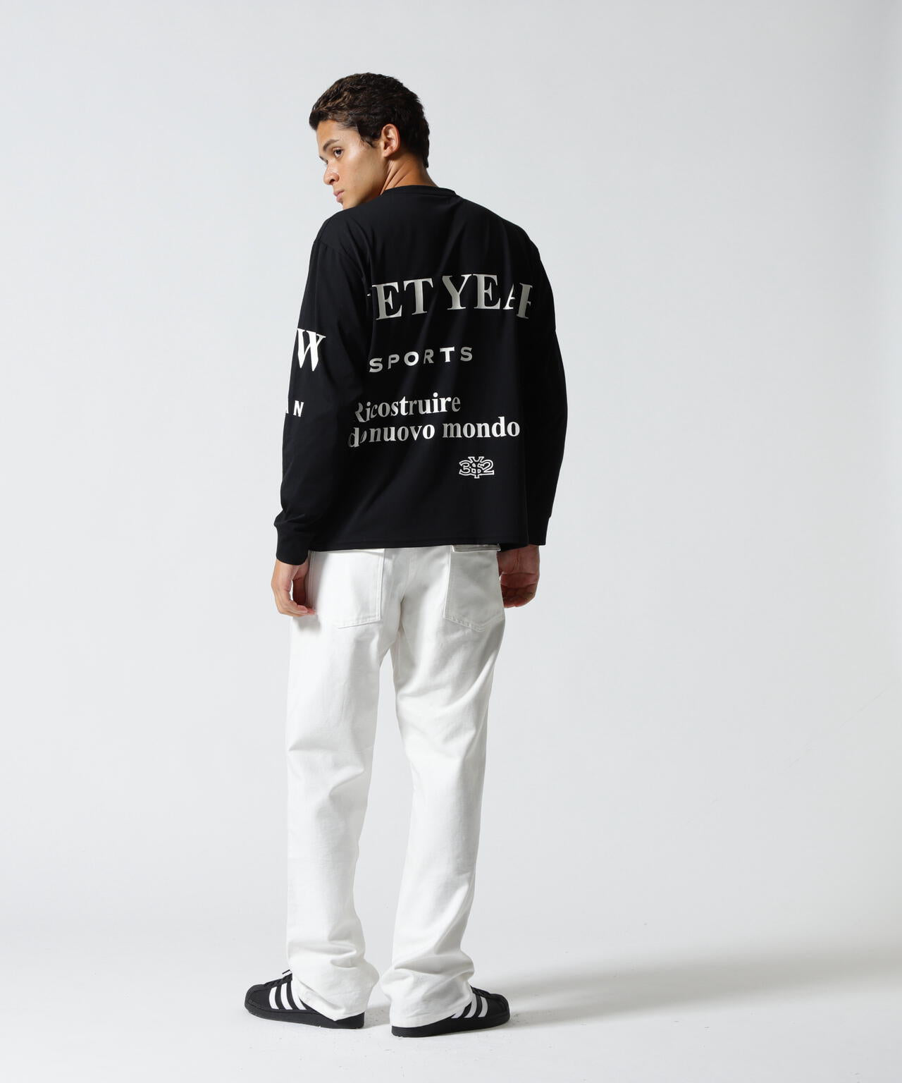 SY32 by SWEET YEARS/NEW SEPARATE GRAPHIC L/S TEE | ROYAL FLASH