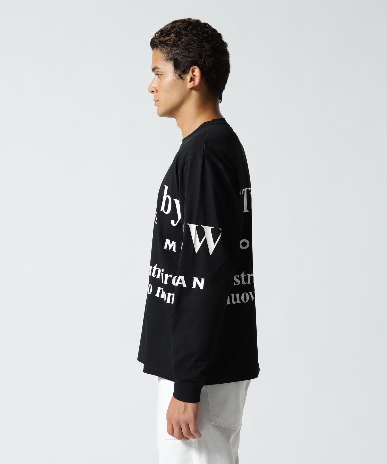 SY32 by SWEET YEARS/NEW SEPARATE GRAPHIC L/S TEE | ROYAL FLASH