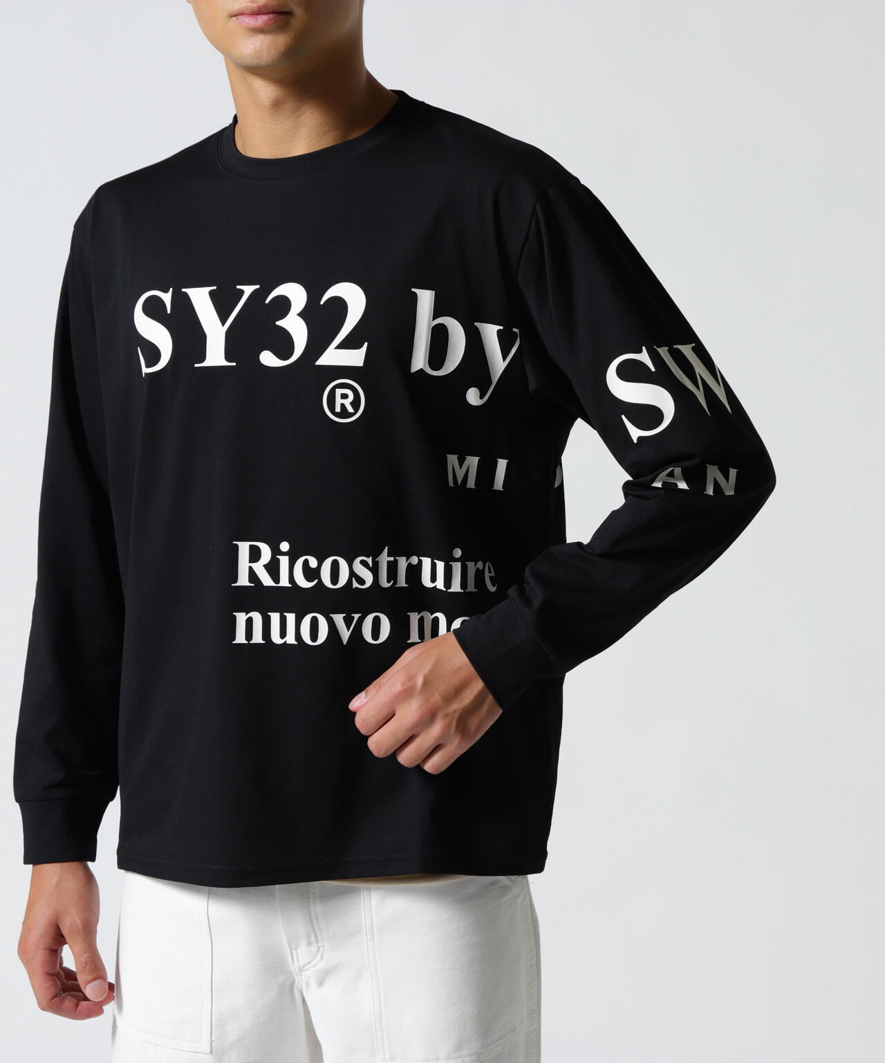 SY32 SWEET YEARS ATHLETA Tシャツ　M SY32 by SWEET YEARS/NEW SEPARATE GRAPHIC L/S TEE | ROYAL FLASH