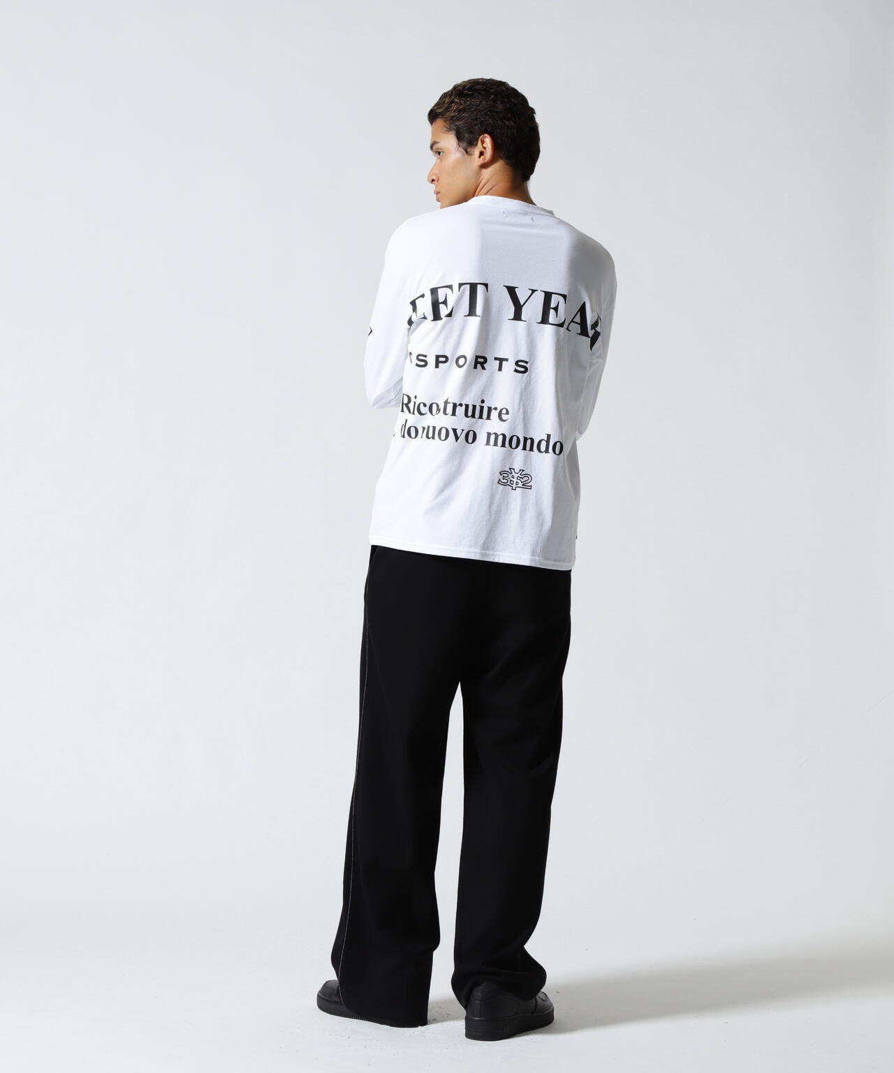 SY32 by SWEET YEARS/NEW SEPARATE GRAPHIC L/S TEE | ROYAL FLASH