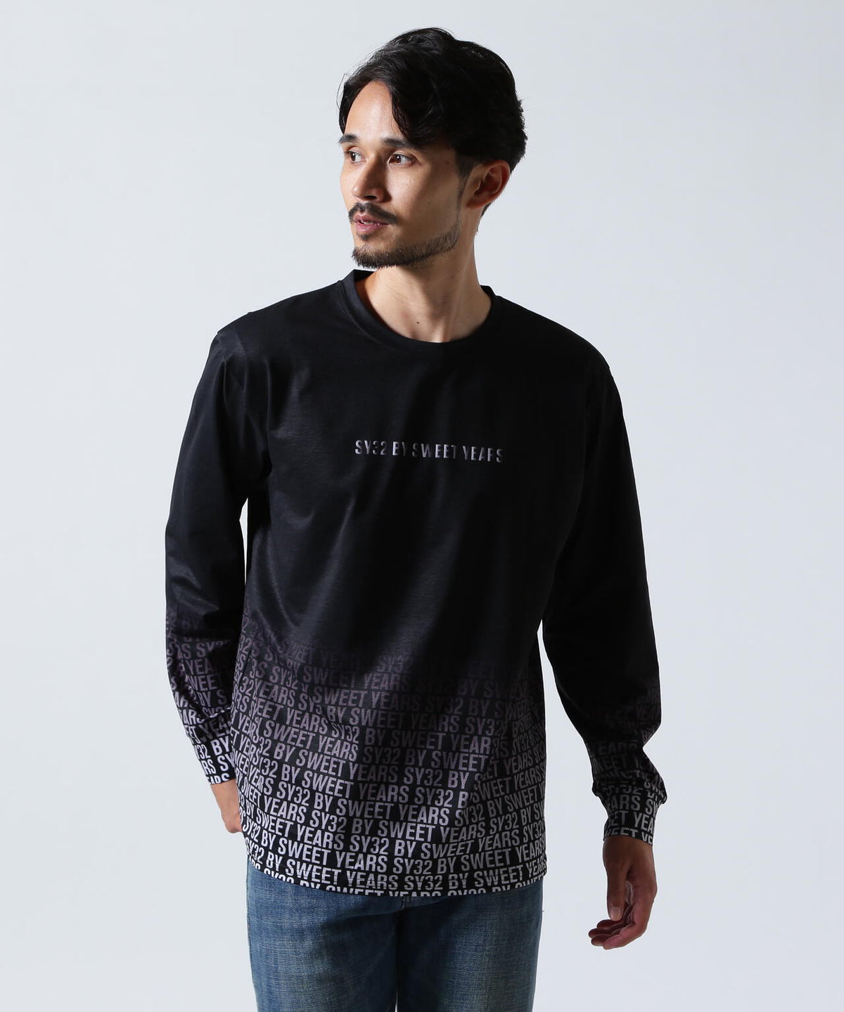 SY32 by SWEET YEARS/GRADATION LOGO L/S TEE | ROYAL FLASH（ロイヤル 