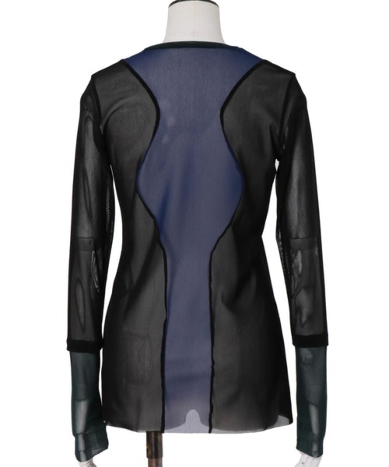 UN3D./アンスリード/WAVE LINE SHEER TOP/ウェーブラインシアートップ