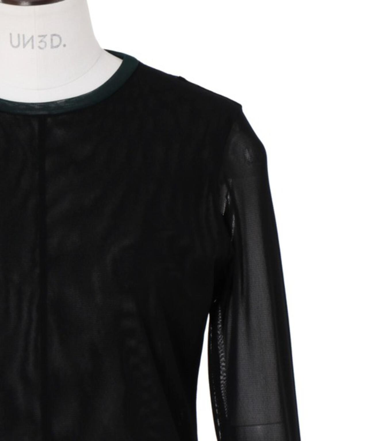 UN3D./アンスリード/WAVE LINE SHEER TOP/ウェーブラインシアートップ