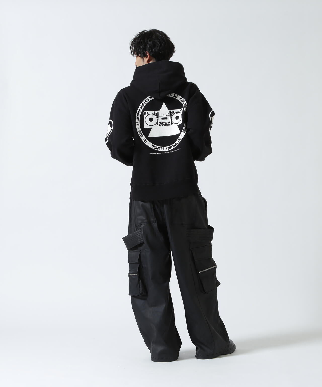 SAINT MICHAEL/セントマイケル/KLF HOODIE/KLF/BLACK