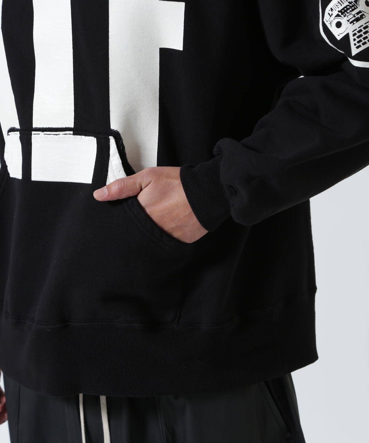 SAINT MICHAEL/セントマイケル/KLF HOODIE/KLF/BLACK