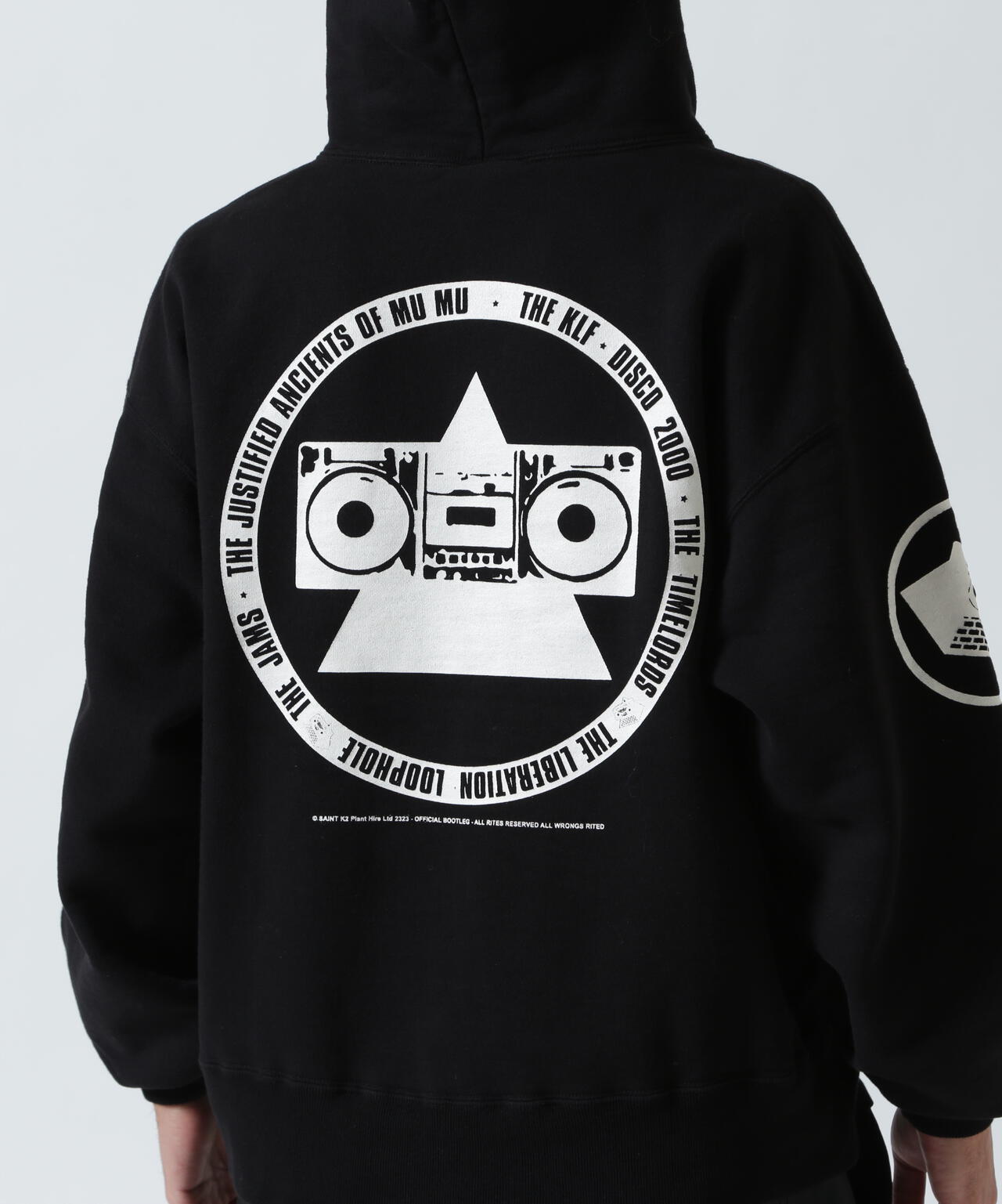 SAINT MICHAEL/セントマイケル/KLF HOODIE/KLF/BLACK