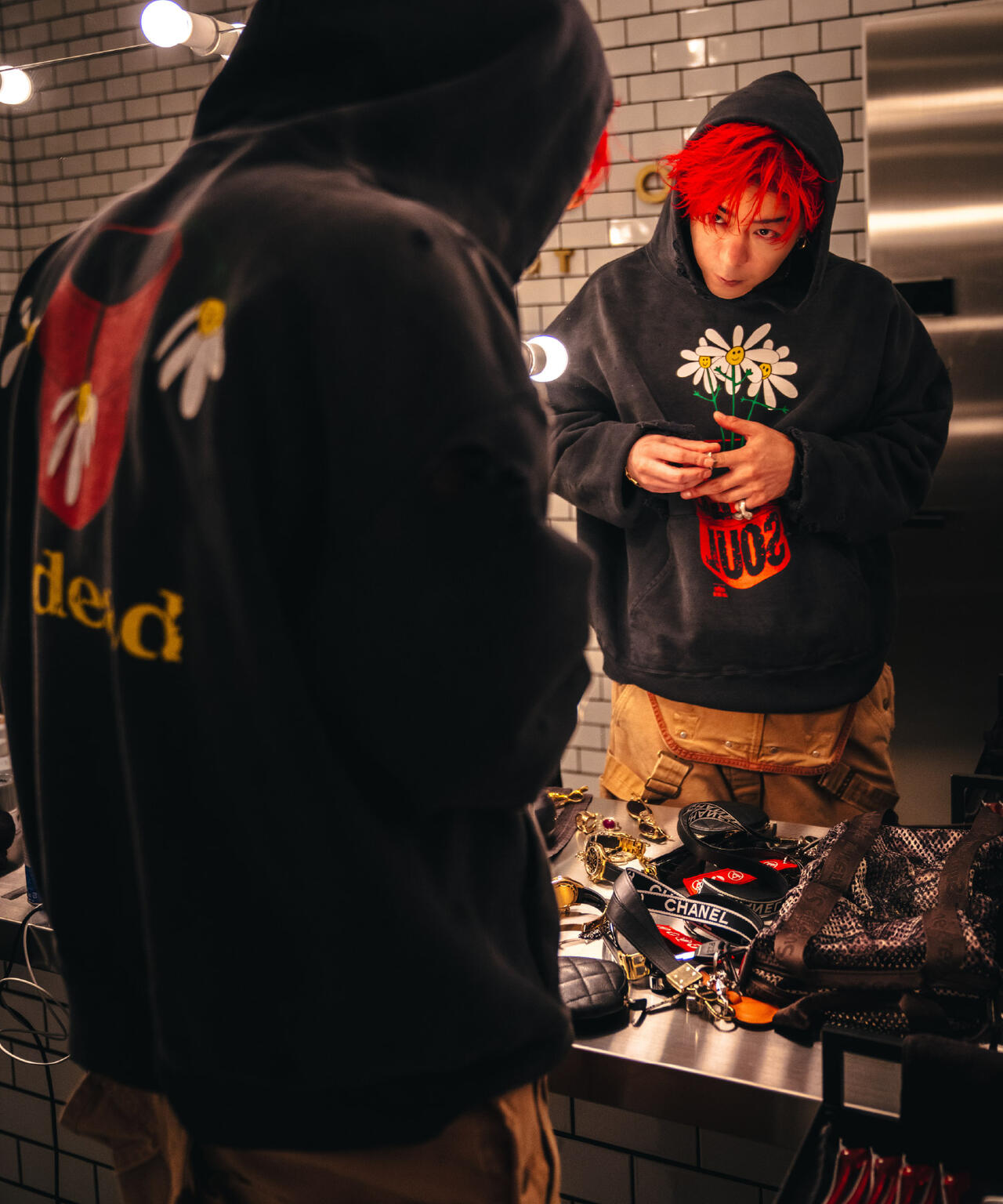 SAINT MICHAEL/セント マイケル/DLS_HOODIE/DE LA SOUL/BLACK | ROYAL