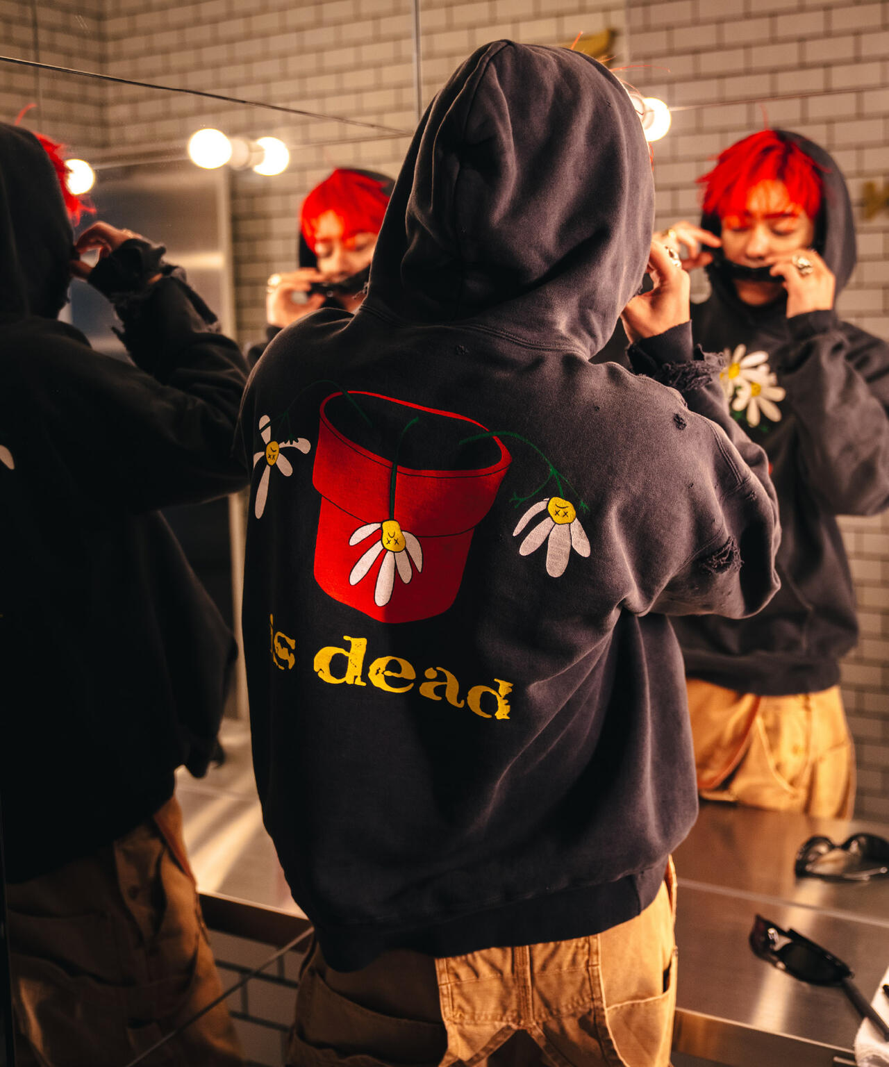 SAINT MICHAEL/セント マイケル/DLS_HOODIE/DE LA SOUL/BLACK