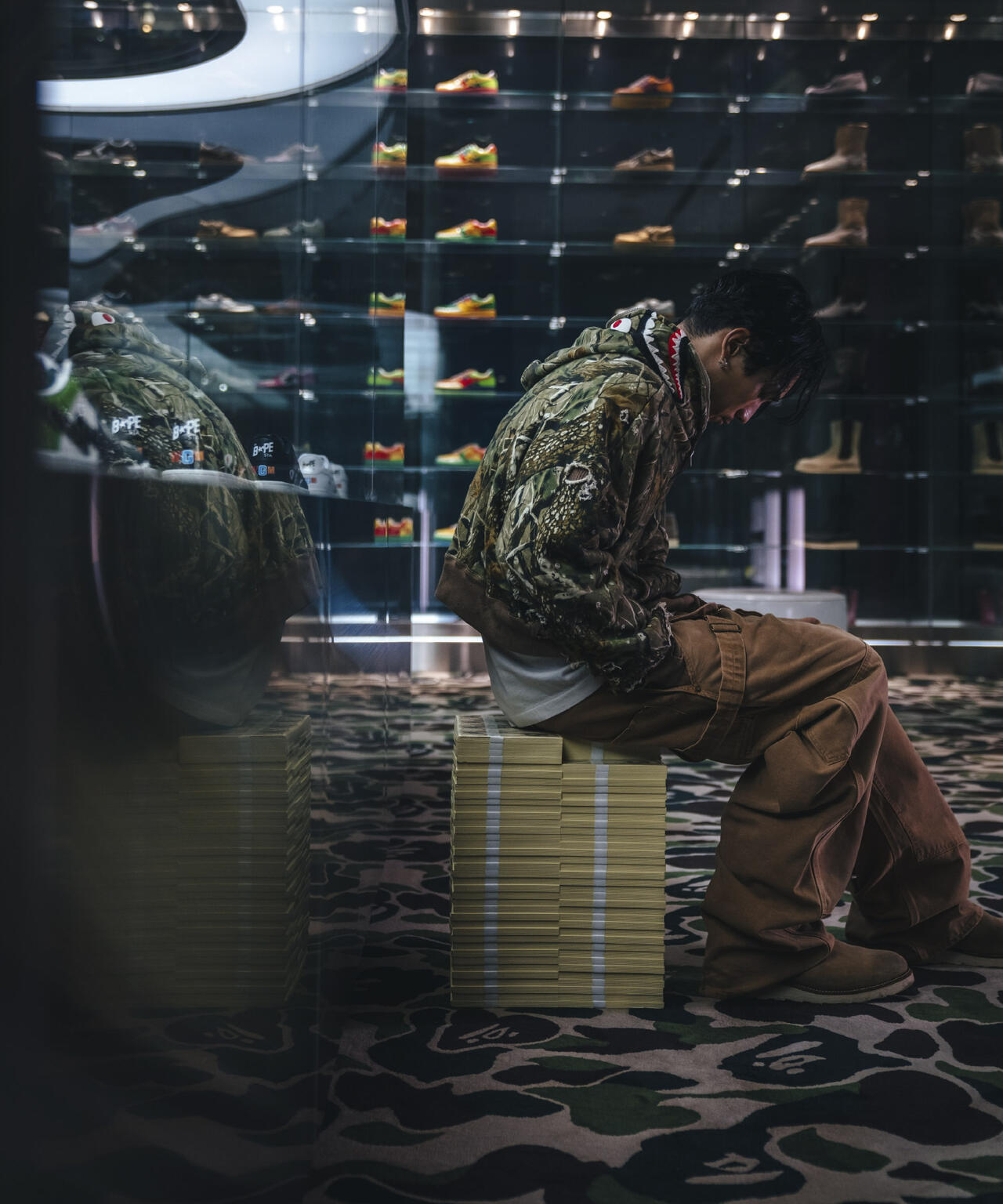 SAINT MICHAEL/セントマイケル/BAPE ZIP HOODIE/SAHARK/CAMO