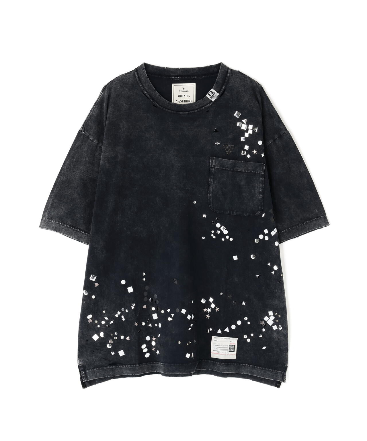 Maison MIHARAYASUHIRO/メゾン ミハラヤスヒロ/EMBELLISHED BLEACHED TEE