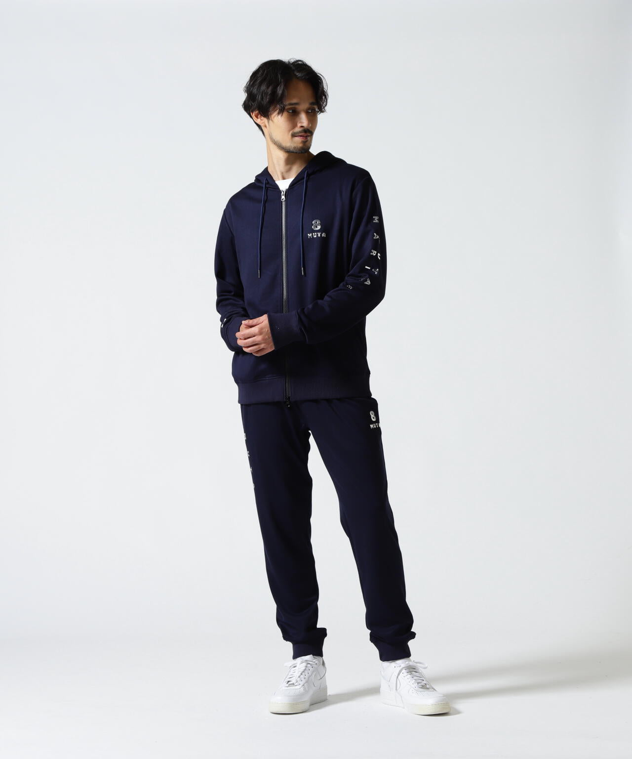 超美品 ムータ マリン ストレッチナイロン セットアップ 紺 6/7 muta MARINE/ムータ マリン/別注 Metal Parka | ROYAL FLASH（ロイヤル