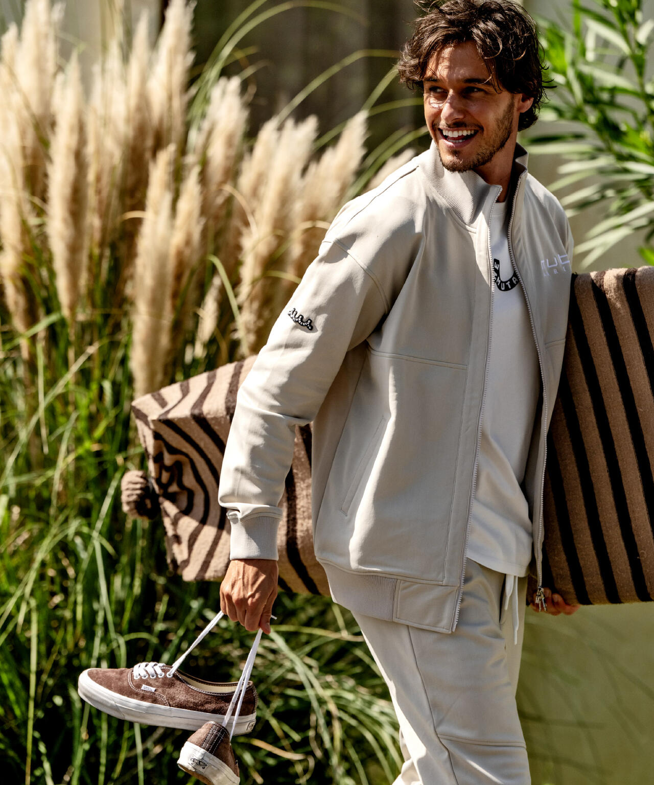 MUTA　MARINE　ムータ　ジャケット　ベージュ　S muta MARINE/ムータ マリン/別注ヒートパフォーマプラス ZIP