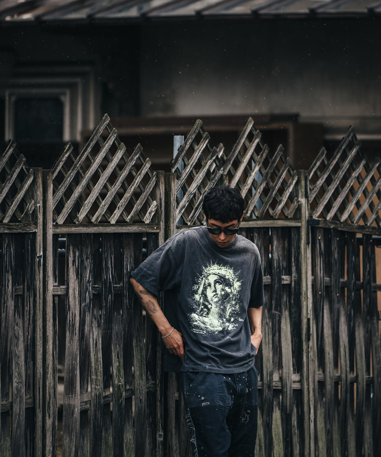 SAINT MICHAEL/セントマイケル/SS_TEE/MARIA/BLACK