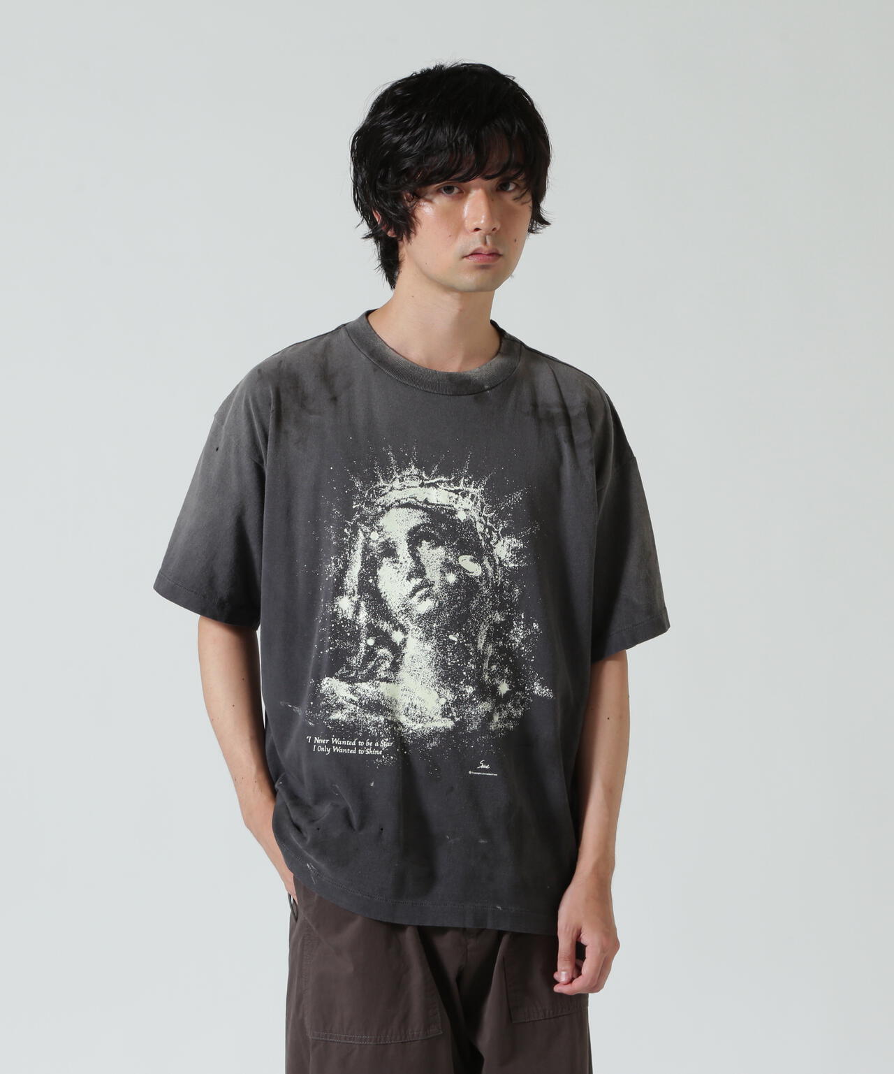 SAINT MICHAEL/セントマイケル/SS_TEE/MARIA/BLACK