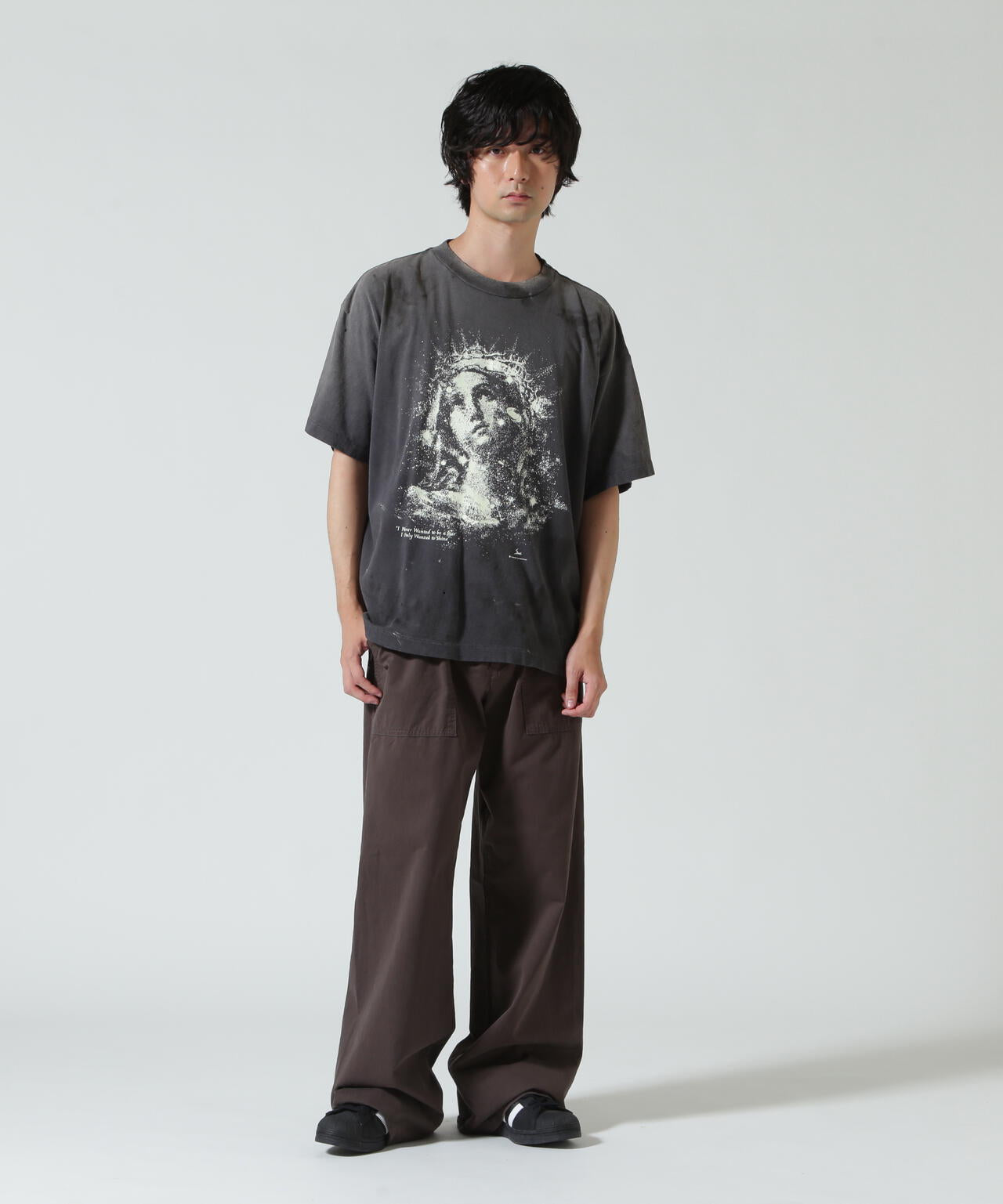 SAINT MICHAEL/セントマイケル/SS_TEE/MARIA/BLACK