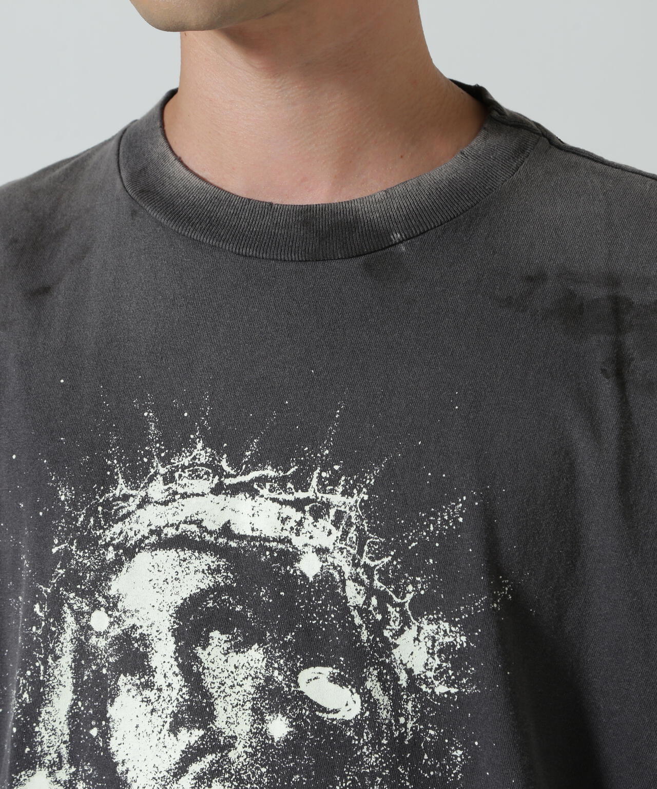 SAINT MICHAEL/セントマイケル/SS_TEE/MARIA/BLACK