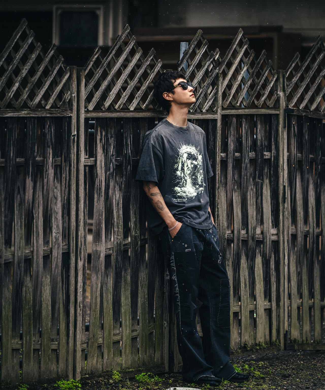 SAINT MICHAEL/セントマイケル/SS_TEE/MARIA/BLACK