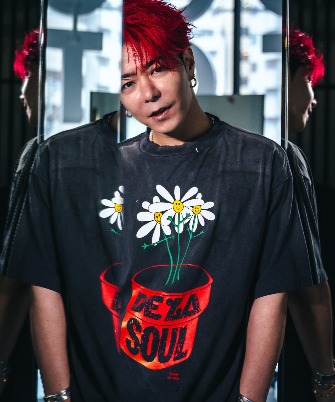 SAINT MICHAEL/セントマイケル/DLS_SS TEE/DE LA SOUL BLACK | ROYAL 