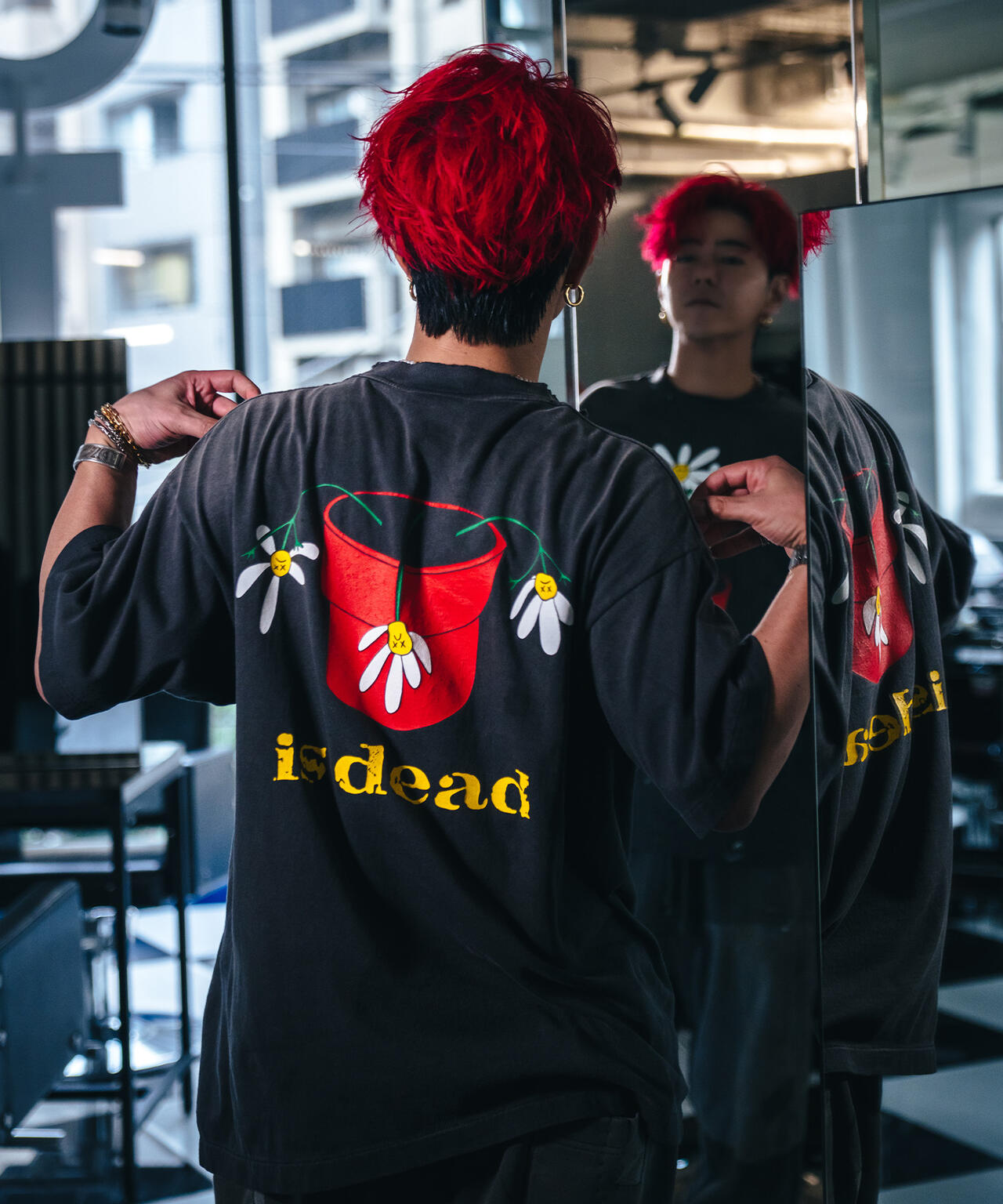 SAINT MICHAEL/セントマイケル/DLS_SS TEE/DE LA SOUL BLACK | ROYAL 