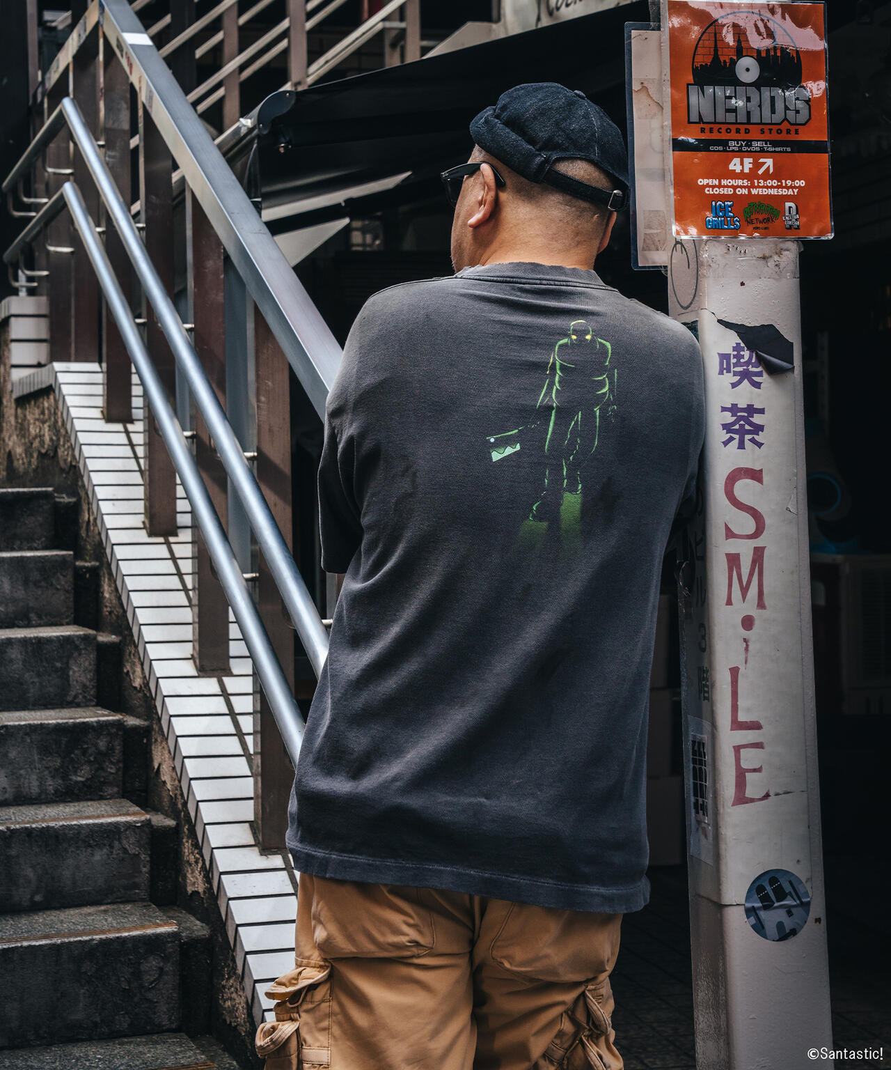 SAINT MICHAEL/セントマイケル/GS_SS TEE/隣人13号/BLACK