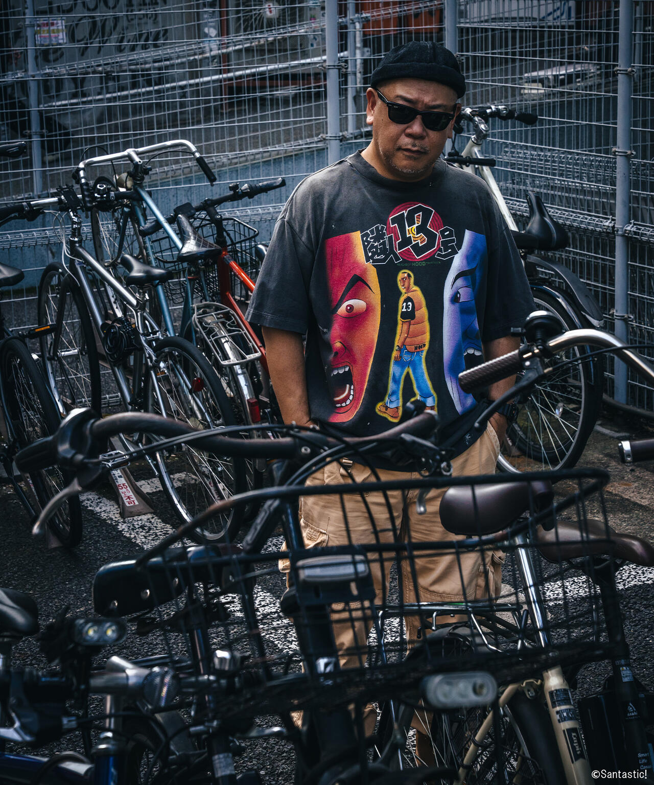 SAINT MICHAEL/セントマイケル/GS_SS TEE/隣人13号/BLACK