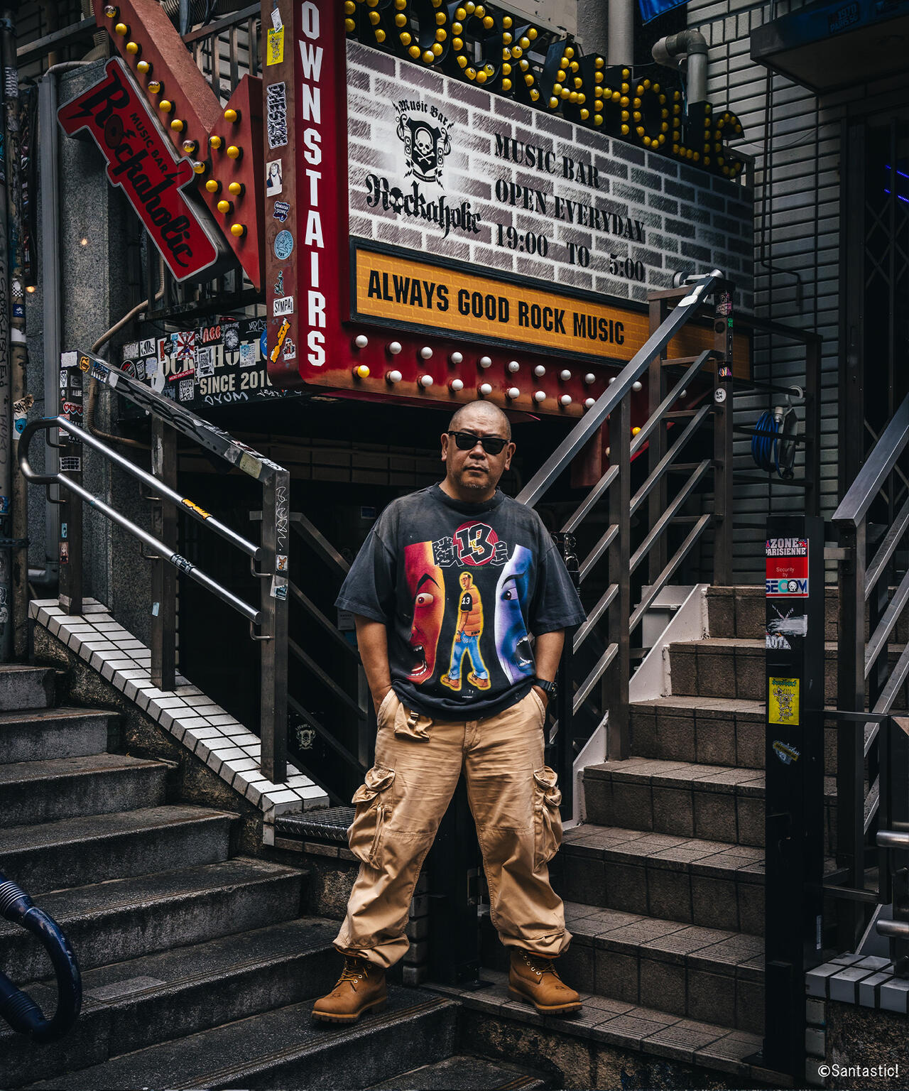 SAINT MICHAEL/セントマイケル/GS_SS TEE/隣人13号/BLACK