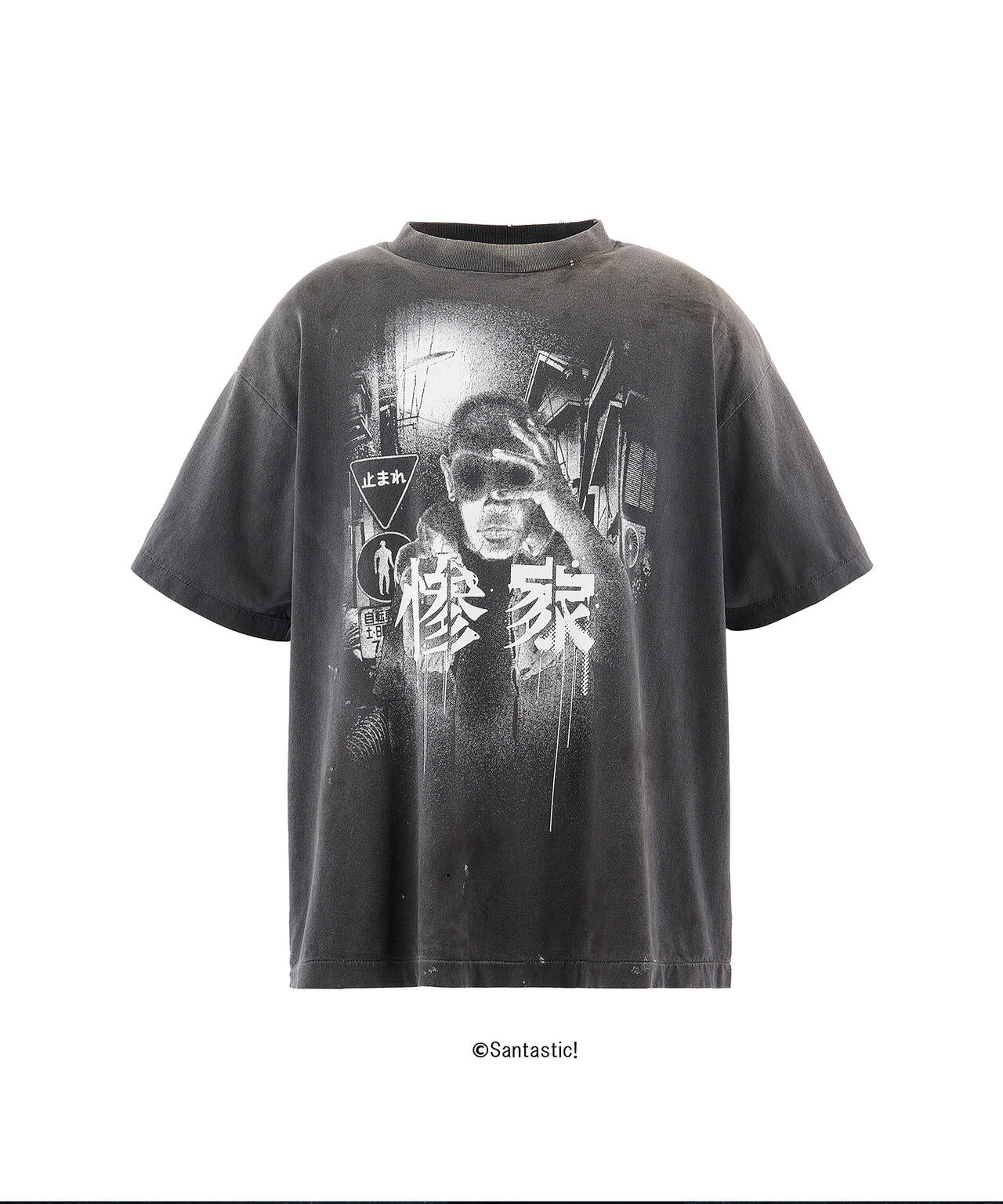 SAINT MICHAEL/セントマイケル/GS_SS TEE/惨家-zange-/BLACK