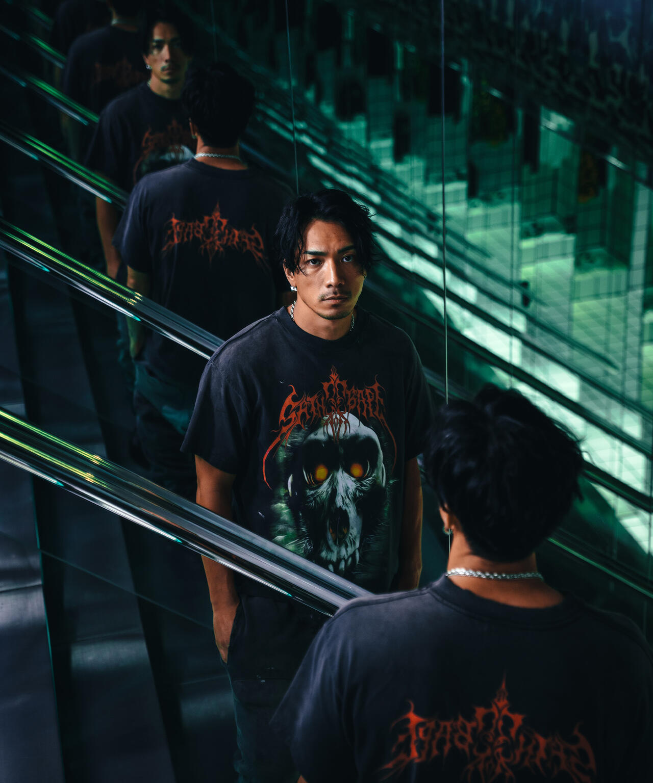 ©SAINT M×××××× セントマイケル Tシャツ BAPE A BATHING APE® × ©SAINT Mxxxxxx | bape.com