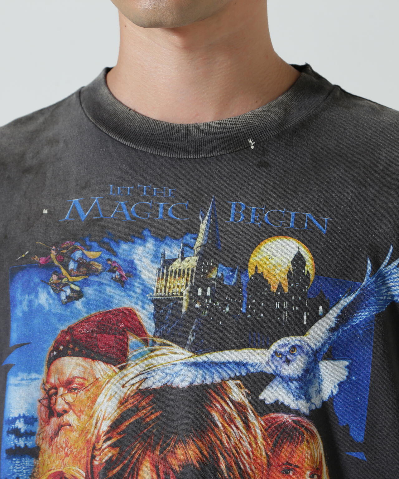 SAINT MICHAEL/セントマイケル/HP_SS TEE/SORCERER'S STONE/BLACK