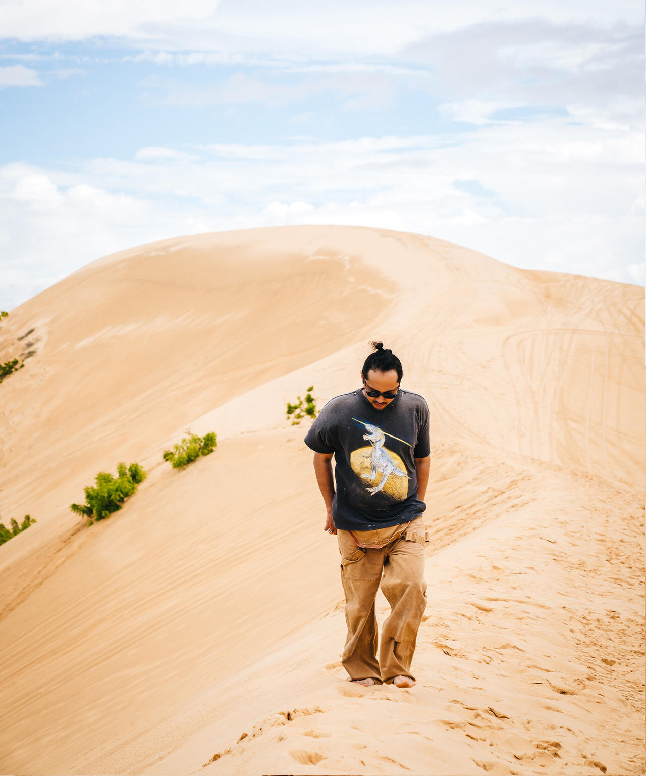 SAINT MICHAEL/セントマイケル/SRYM_SS TEE/T-REX/BLACK | ROYAL FLASH