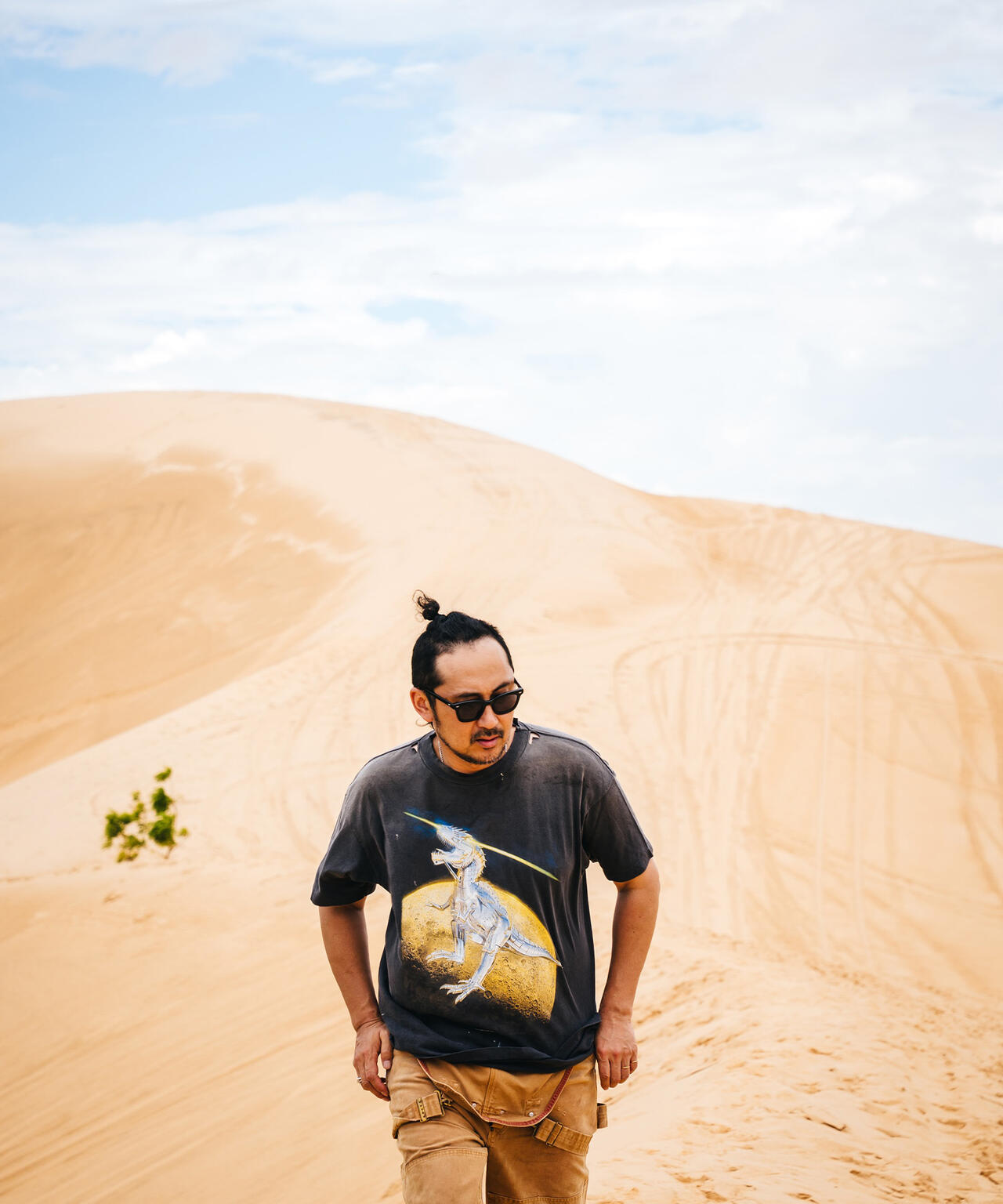 SAINT MICHAEL/セントマイケル/SRYM_SS TEE/T-REX/BLACK | ROYAL