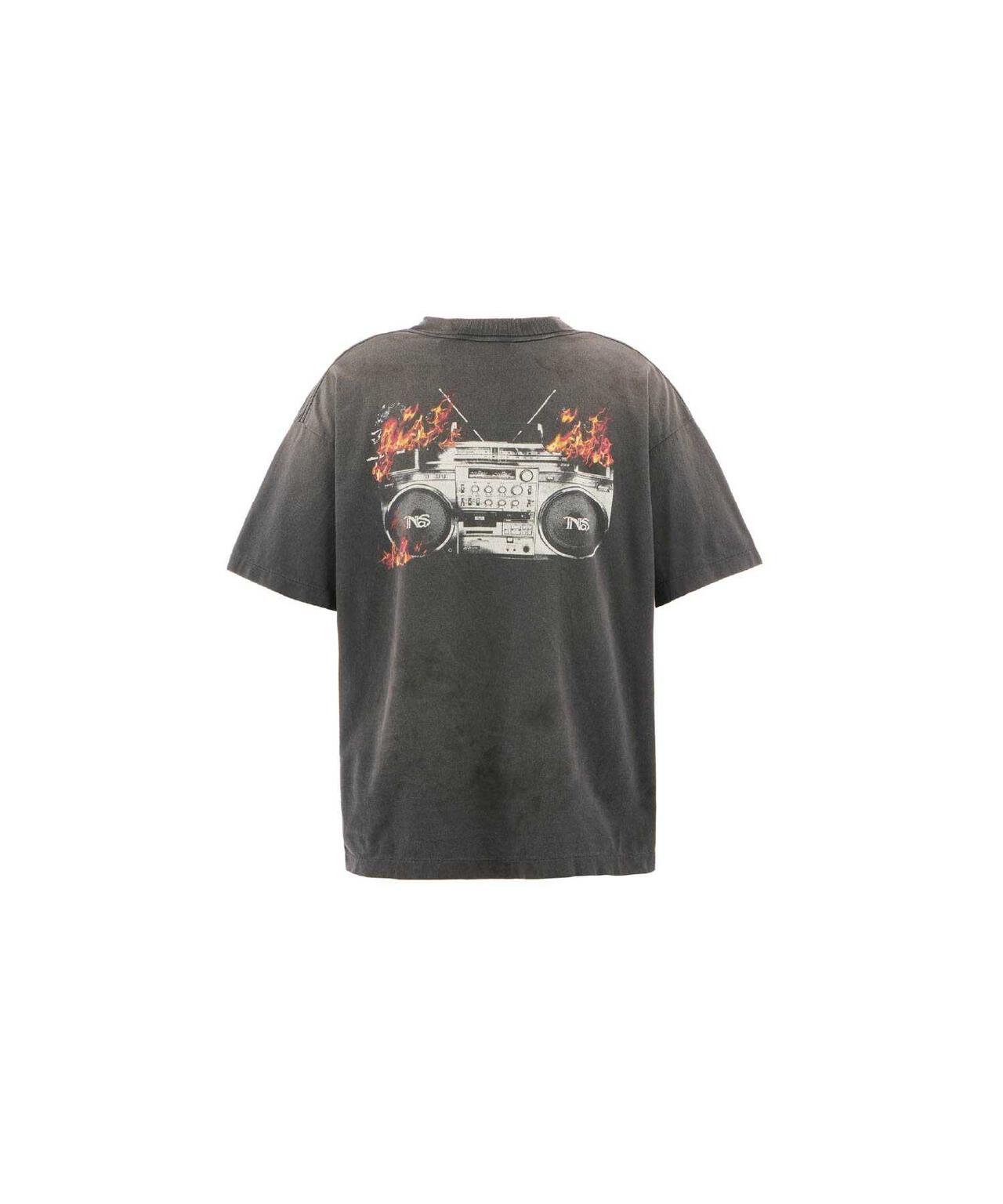 SAINT MICHAEL/セントマイケル/NAS_SS TEE/BLACK | ROYAL FLASH