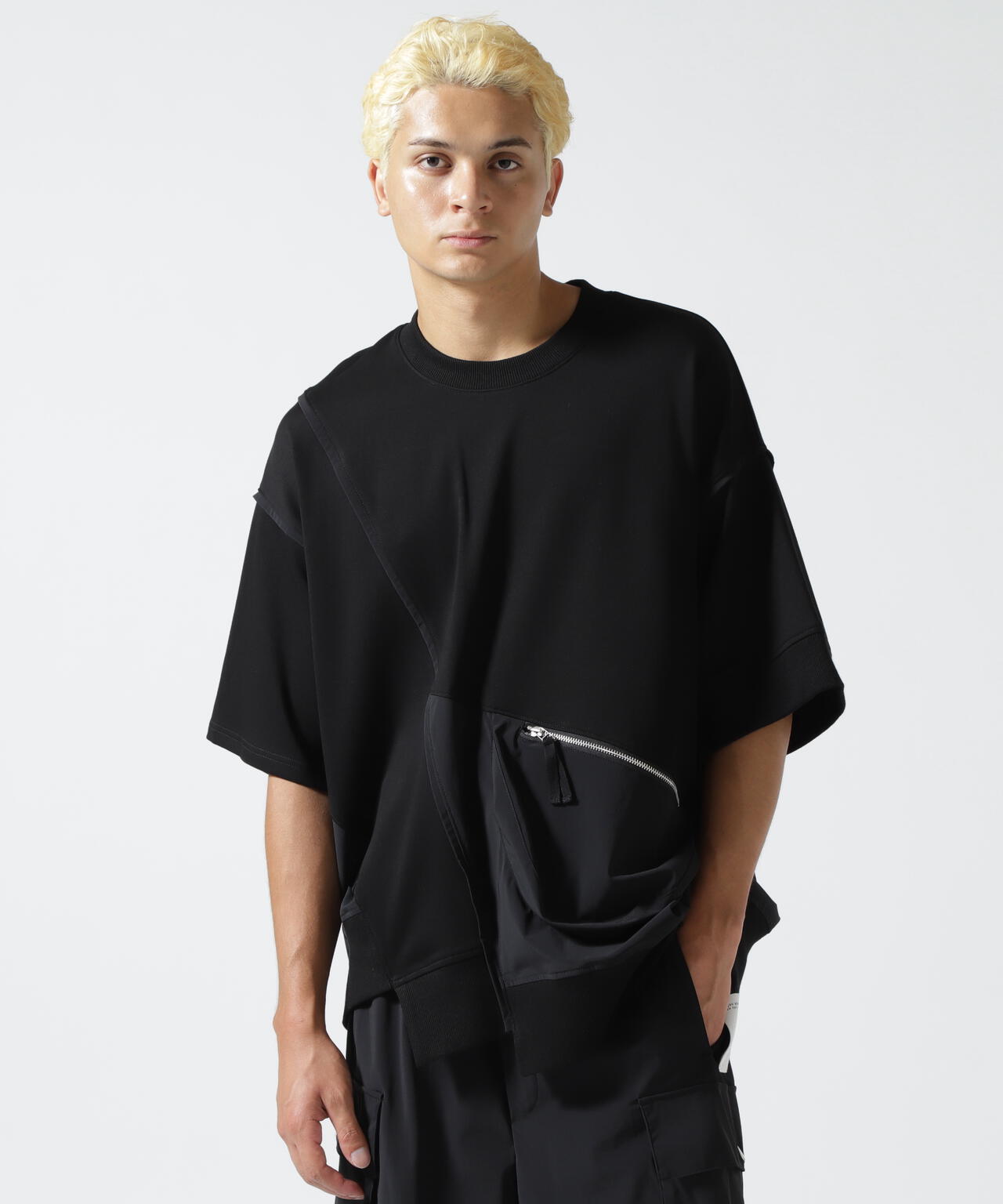 Maison ULA/メゾン ウラ/切り替えTシャツ