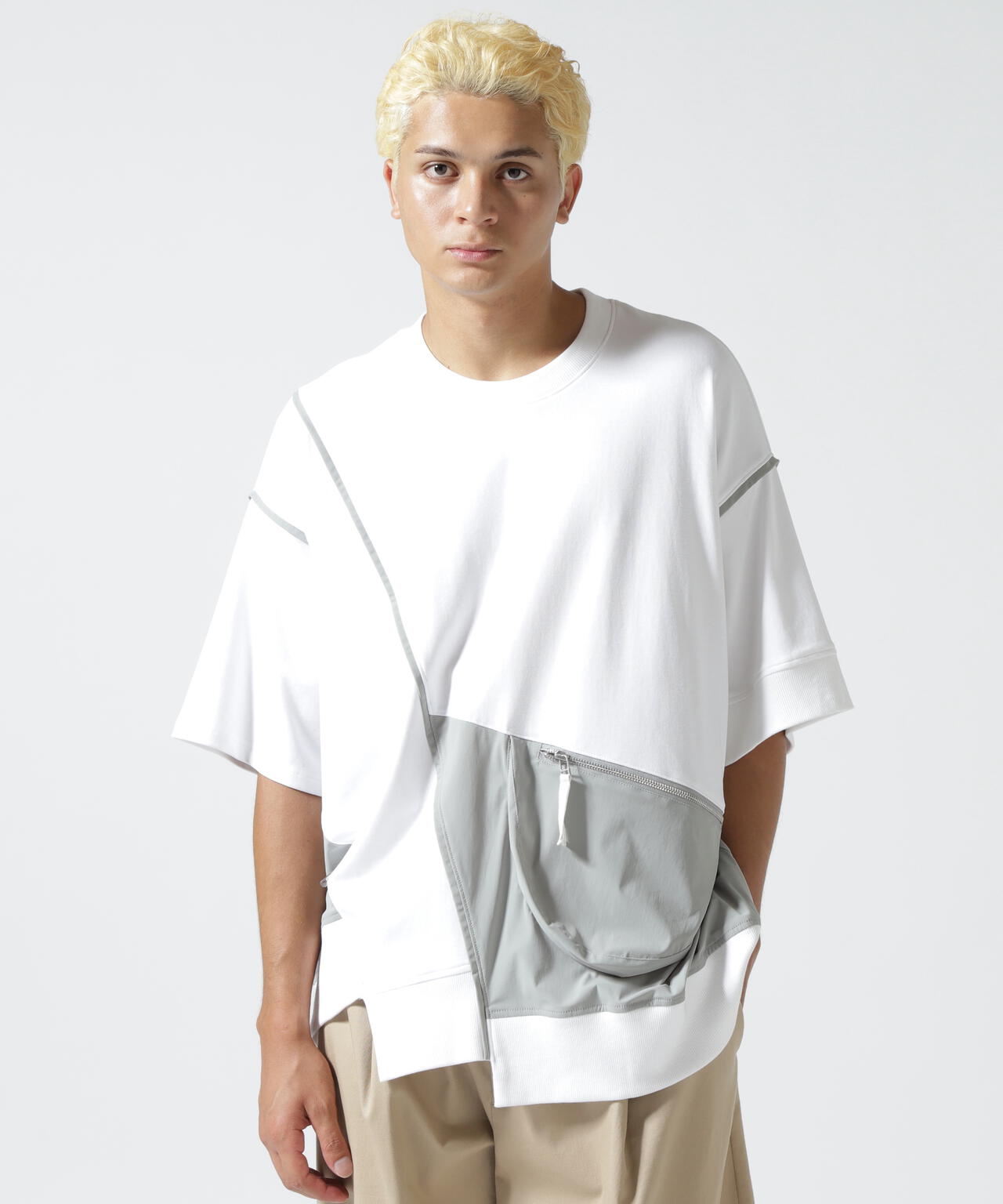 Maison ULA/メゾン ウラ/切り替えTシャツ