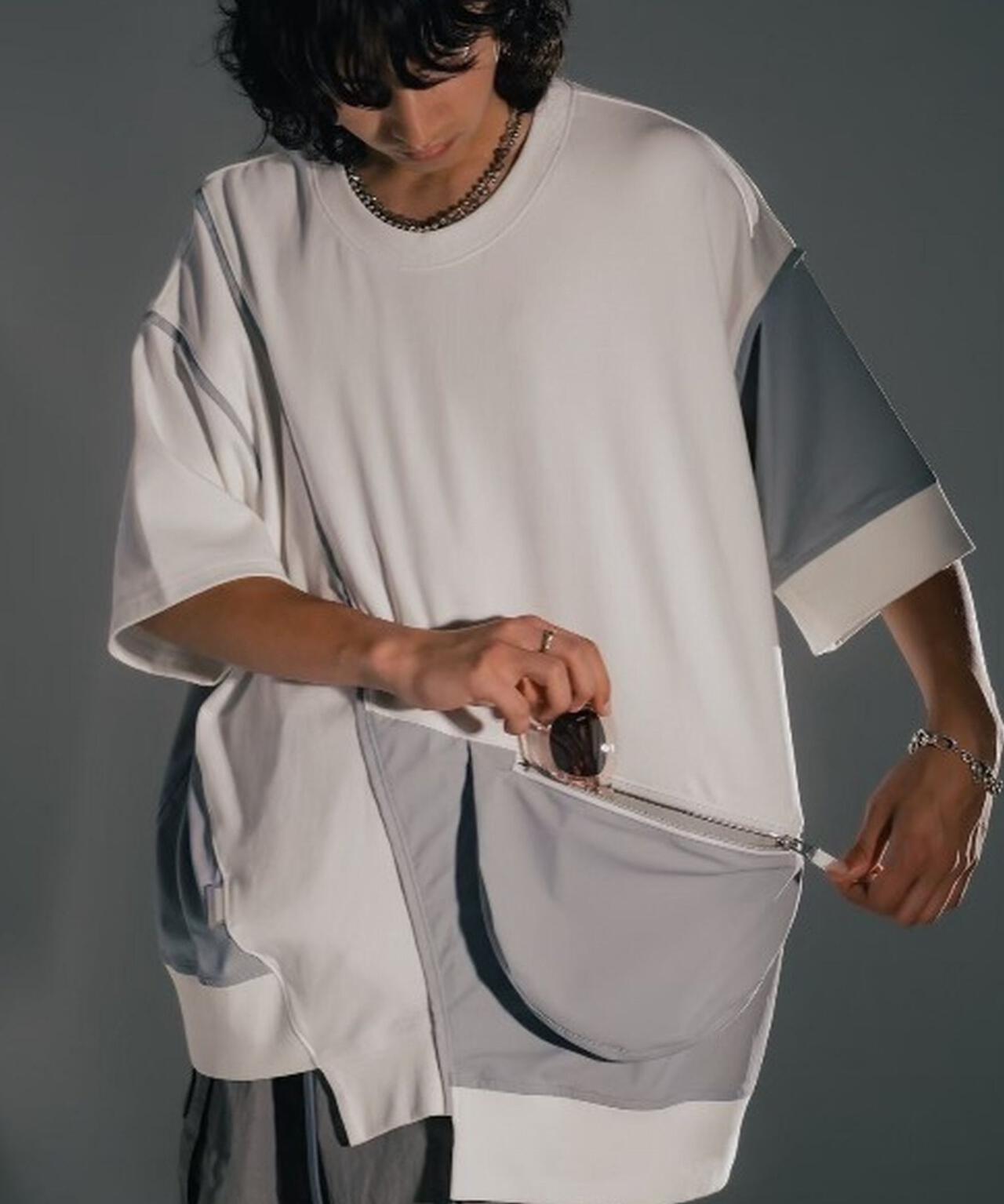 Maison ULA/メゾン ウラ/切り替えTシャツ