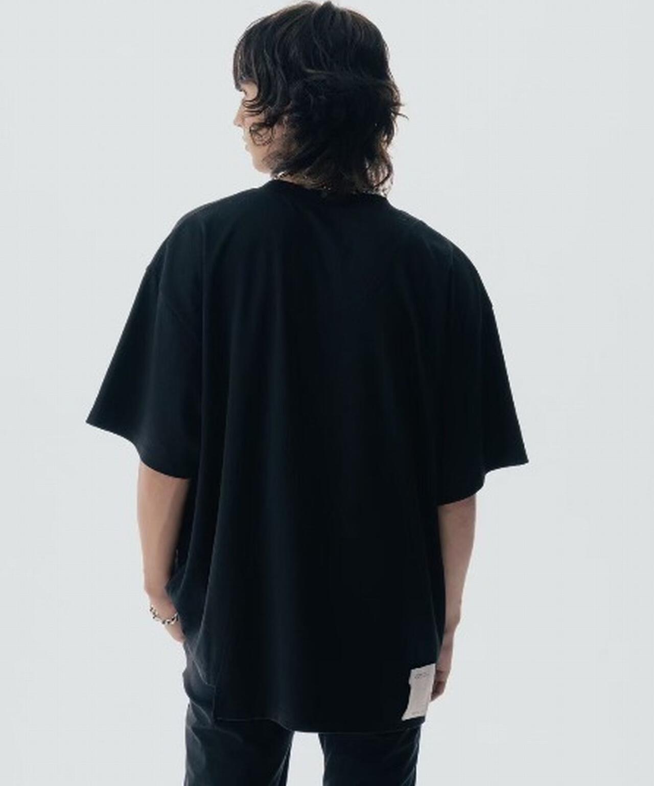 Maison ULA/メゾン ウラ/切り替えプリントTシャツ