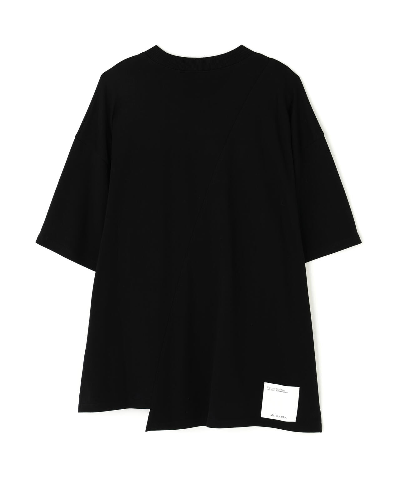 Maison ULA/メゾン ウラ/切り替えプリントTシャツ