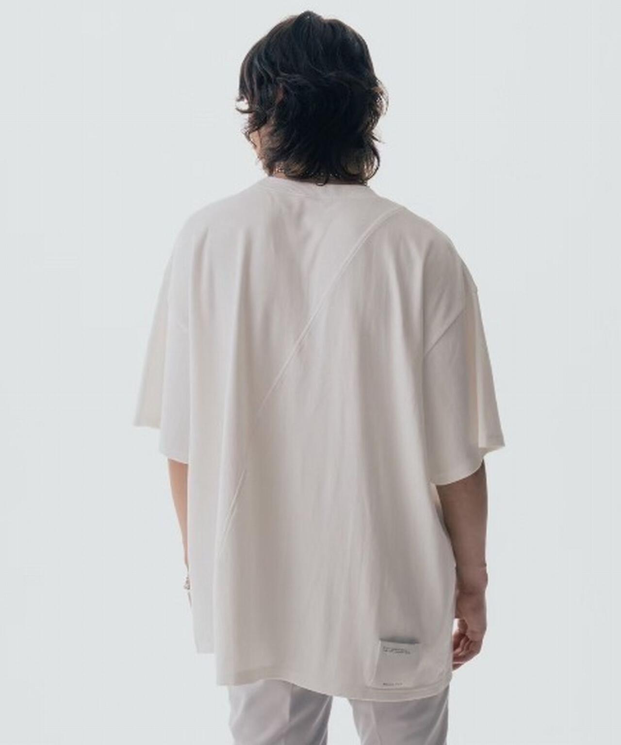 Maison ULA/メゾン ウラ/切り替えプリントTシャツ