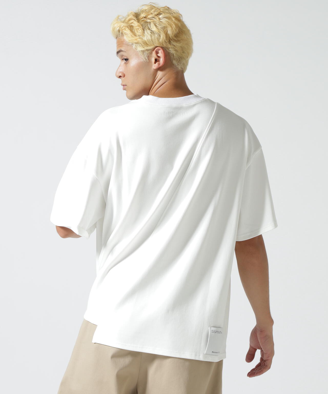 Maison ULA/メゾン ウラ/切り替えプリントTシャツ