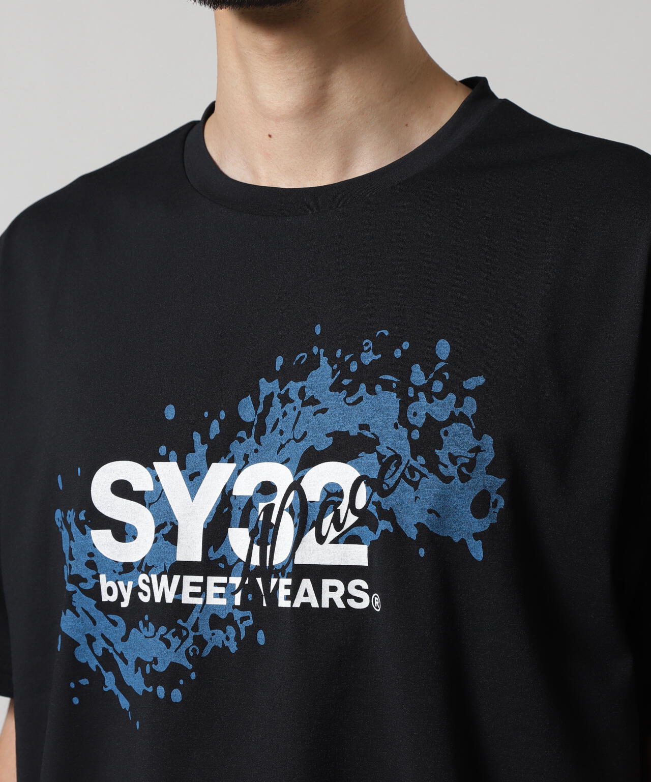 SY32 by SWEET YEARS /エスワイサーティトゥ バイ スィートイヤーズ/WAVELOGO LOOSE FIT S/S TEE