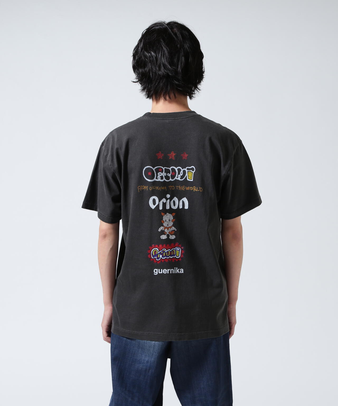 guernika×ORIONBEER/ORION THE DRAFT ART PRINT T-SHIRT (SPECIAL VINTAGE)