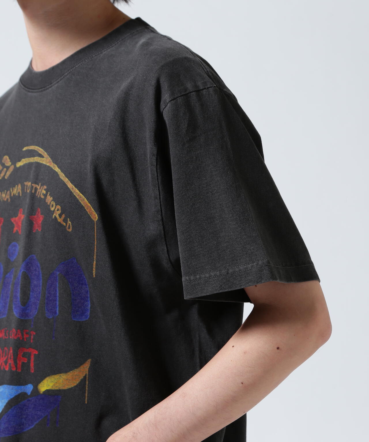 guernika×ORIONBEER/ORION THE DRAFT ART PRINT T-SHIRT (SPECIAL VINTAGE)