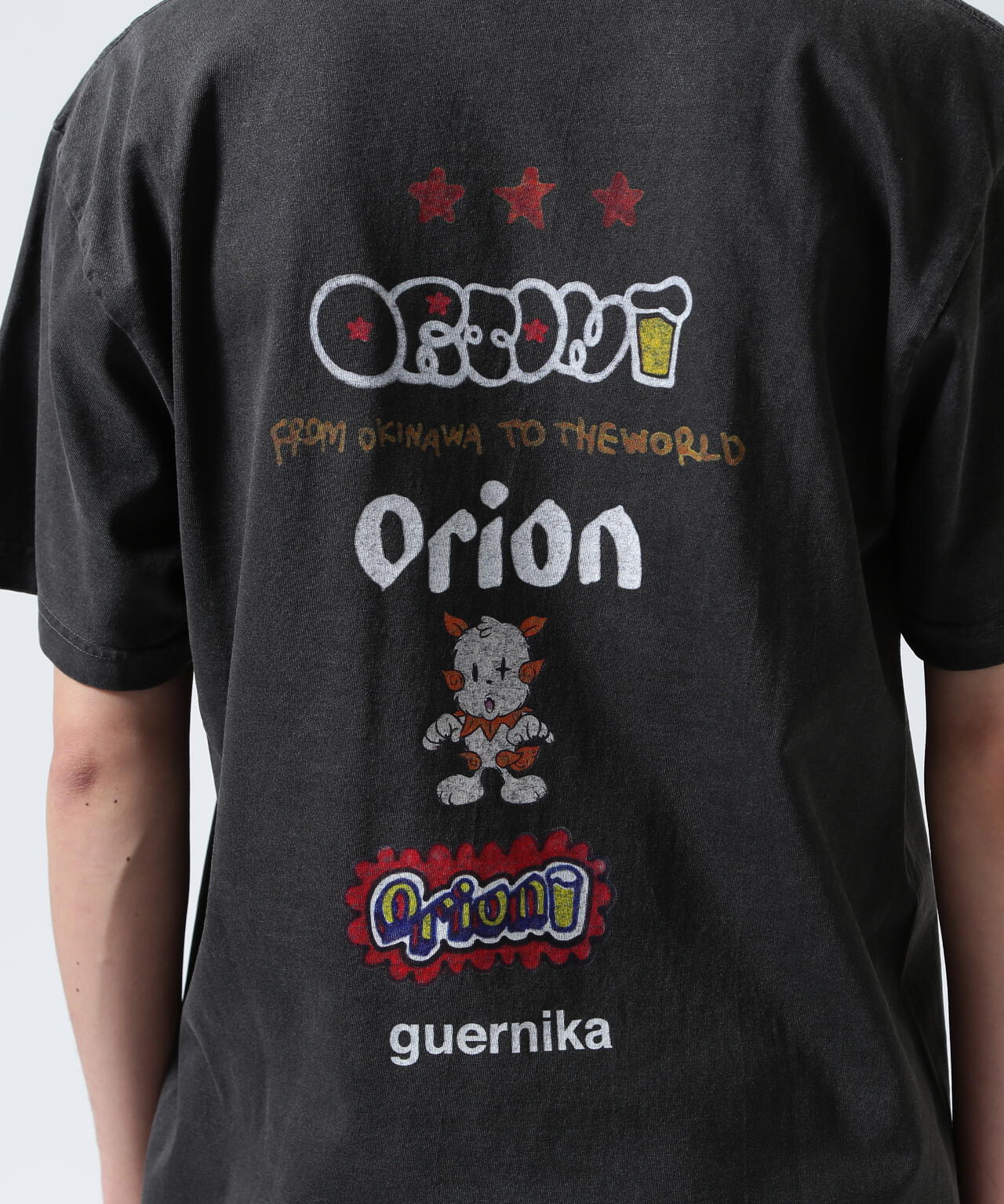 guernika×ORIONBEER/ORION THE DRAFT ART PRINT T-SHIRT (SPECIAL VINTAGE)
