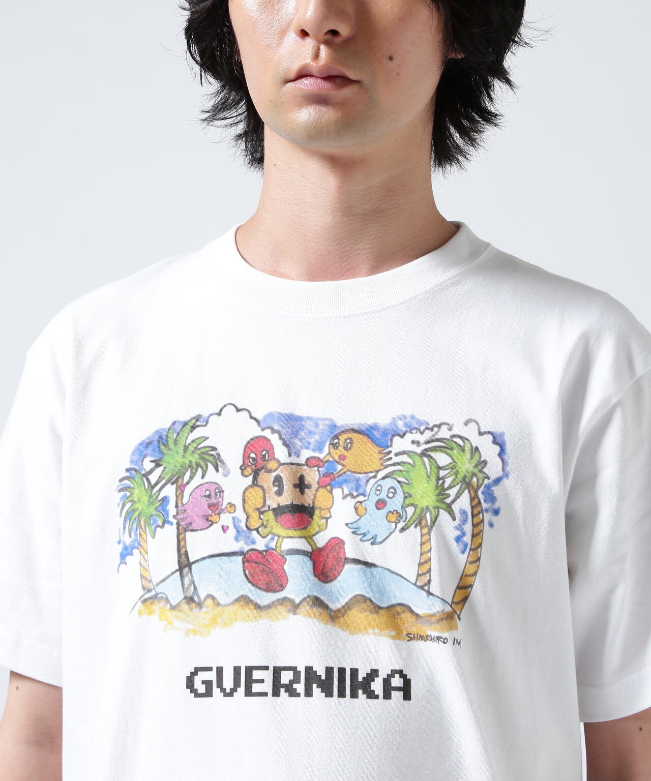 guernika×パックマン/PAC-MAN PRINT T-SHIRT/LIVE-PAINT