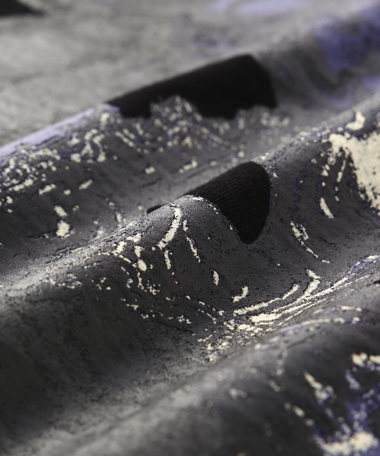 Ground Y/グランドワイ/20/COTTON JERSEY MASK PURPLE TEE