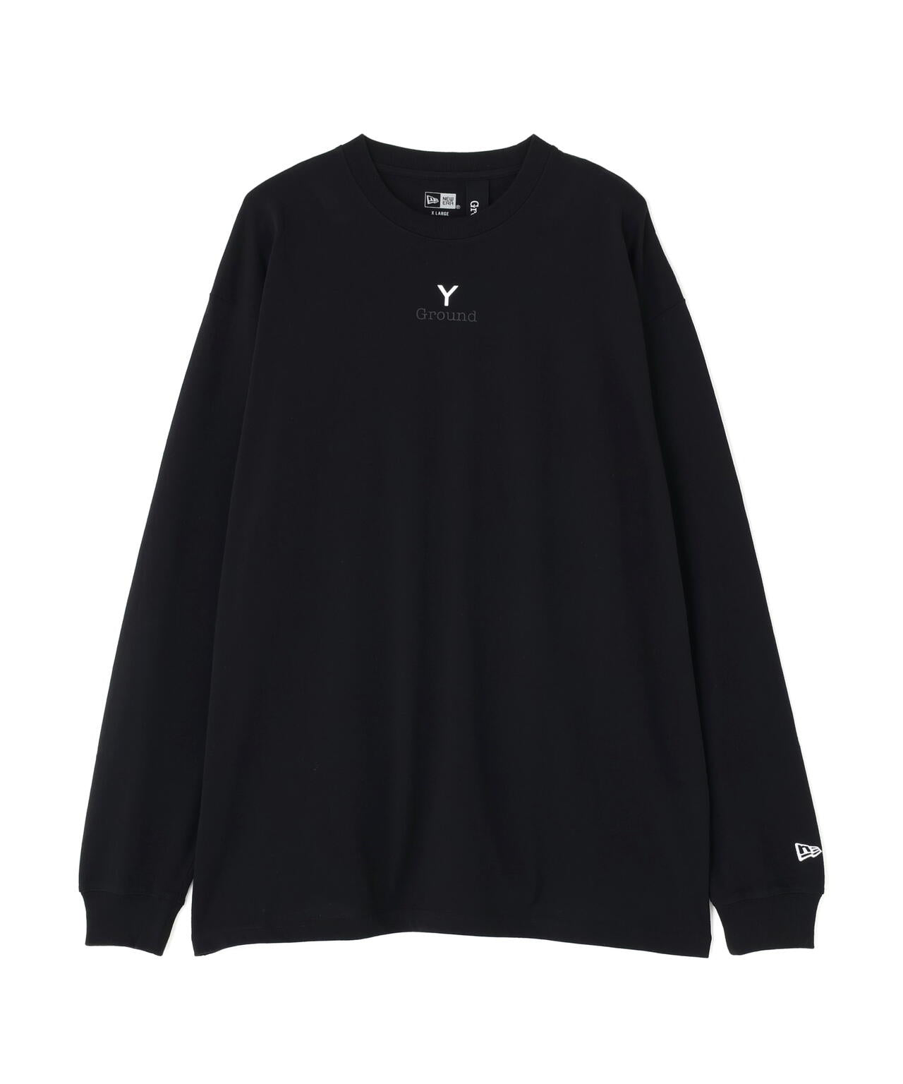 Ground Y×NEW ERA /LOGO OVERSIZED PERFORMANCE LS TEE | ROYAL FLASH