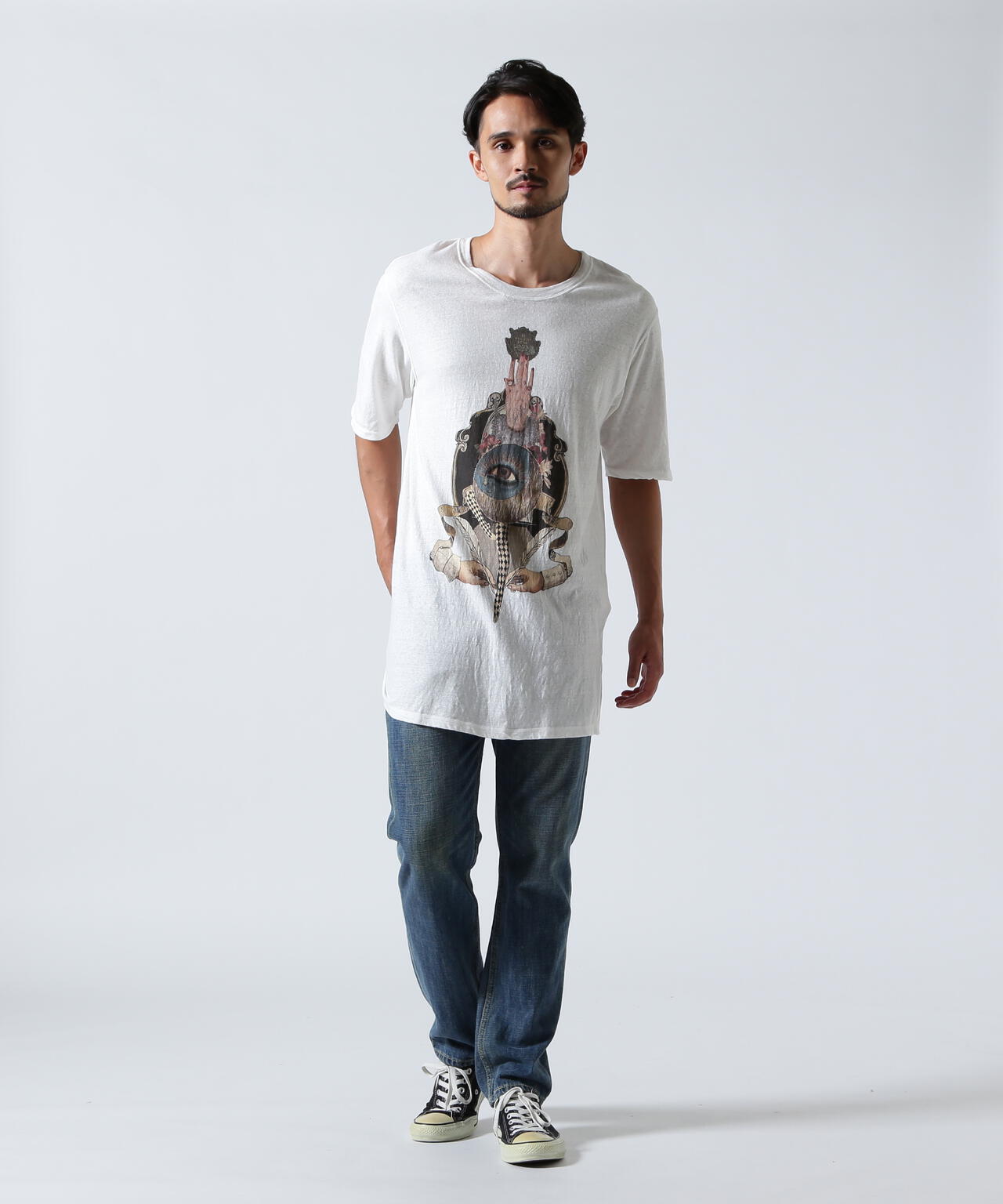 SHARE SPIRIT/シェアースピリット/White Hand Eye Tee