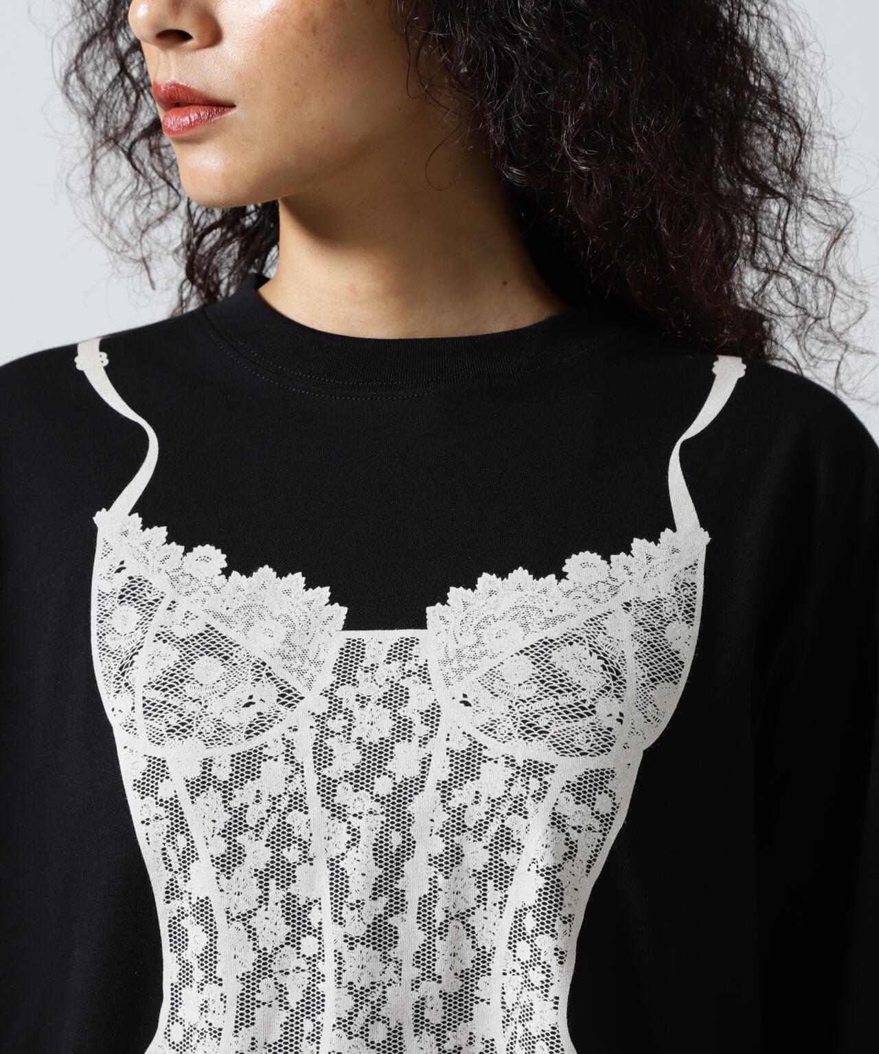 ANNA SUI NYC/アナ スイ エヌワイシー/ランジェリープリントBIG Tシャツ